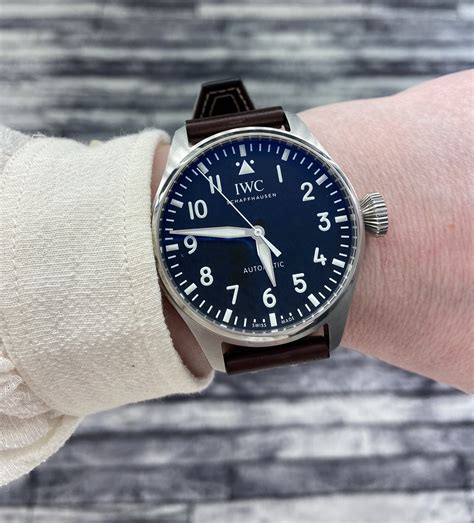 iwc big pilot wrist shot|Tried on the BP 43 finally today. .